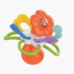 جغجغه نوزاد طرح گل مدل Molars کد 8098 هانگر Huanger
