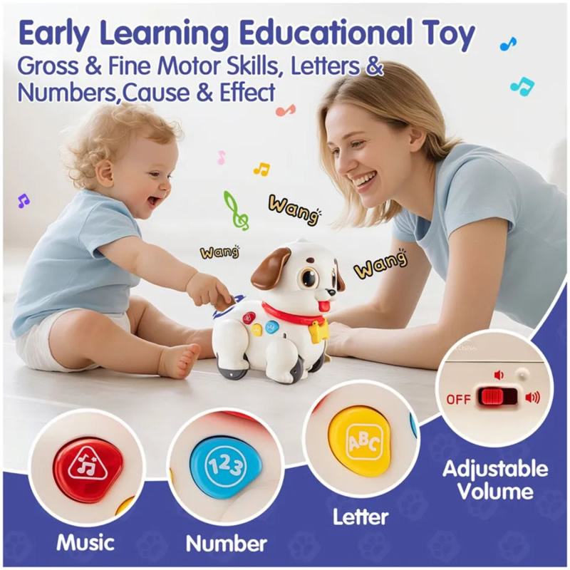 اسباب بازی سگ موزیکال حرکتی هالی تویز Huile Toys