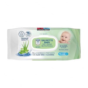دستمال مرطوب کودک 72 عددی حاوی عصاره آلوئه ورا دکتر پروتک Dr Protec