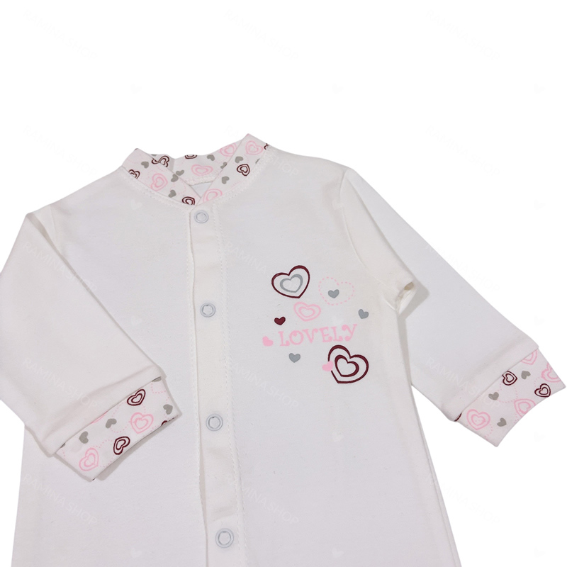 لباس بیمارستانی نوزادی دخترانه 7 تکه طرح قلب مادرکر Mothercare