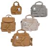 ست 3 تکه ساک لوازم مادر و کودک طرح چرم QZmommybag