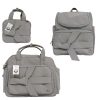 ست 3 تکه ساک لوازم مادر و کودک طرح چرم QZmommybag - %d8%b7%d9%88%d8%b3%db%8c