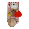 جغجغه دمبلی نوزاد طرح خرس بیبی فان Baby Fun - %da%a9%d8%b1%d9%85