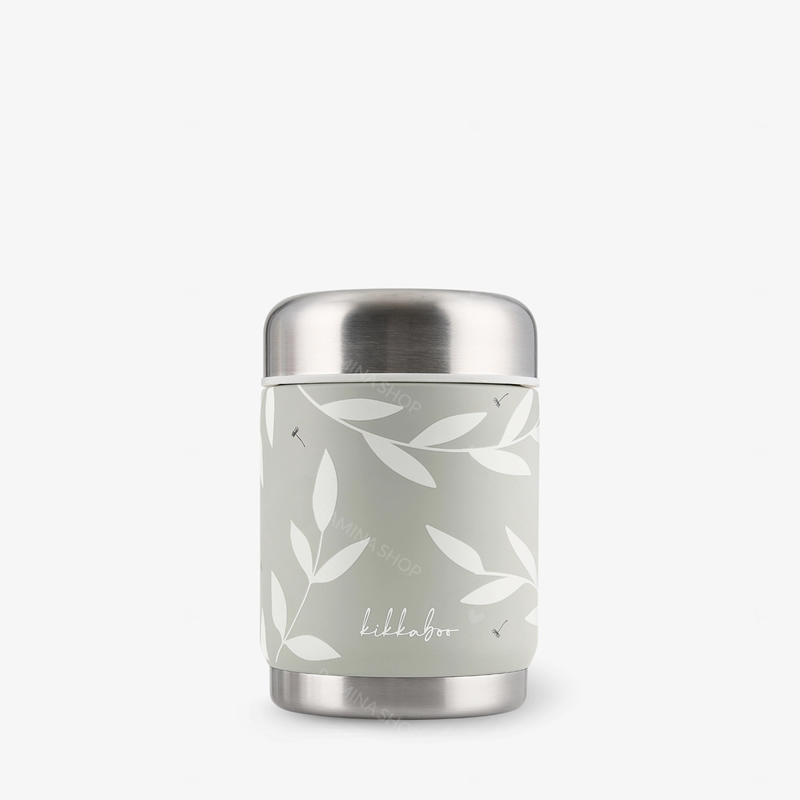 فلاسک استیل غذای کودک طوسی مدل Flora کیکا بو Kikka boo