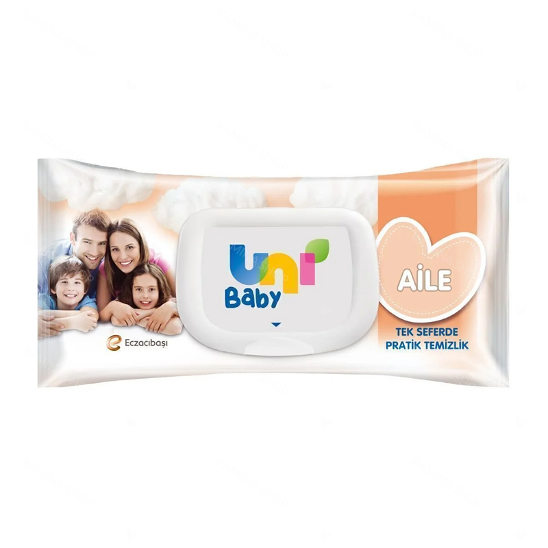 دستمال مرطوب کودک درب دار 90 عددی یونی بیبی Uni Baby