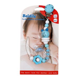 بند پستانک نوزادی مهره ای طرح خرس Beidile