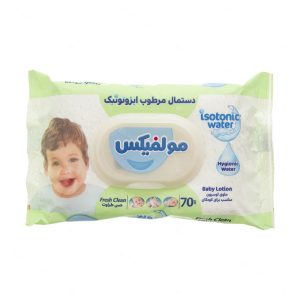 دستمال مرطوب نوزاد ایزوتونیک 70 عددی مولفیکس Molfix