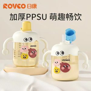 لیوان نی دار نوزاد 300 میل طرح ربات کد 1070 رووکو Rovco