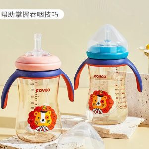 لیوان آبخوری نی دار نوزاد 300 میل کد 1062 رووکو Rovco