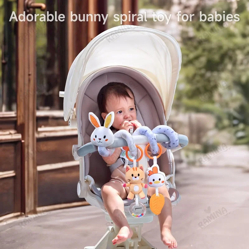 آویز مارپیچ تخت و کالسکه طرح خرگوش توماما کیدز Tumama Kids