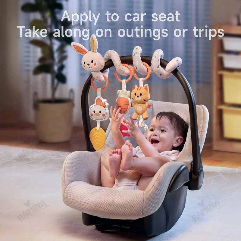 آویز مارپیچ تخت و کالسکه طرح خرگوش توماما کیدز Tumama Kids