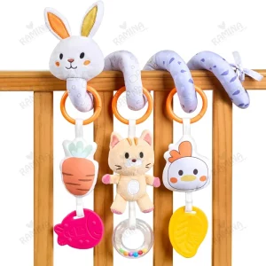 آویز مارپیچ تخت و کالسکه طرح خرگوش توماما کیدز Tumama Kids
