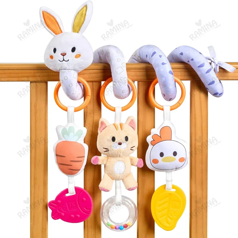 آویز مارپیچ تخت و کالسکه طرح خرگوش توماما کیدز Tumama Kids