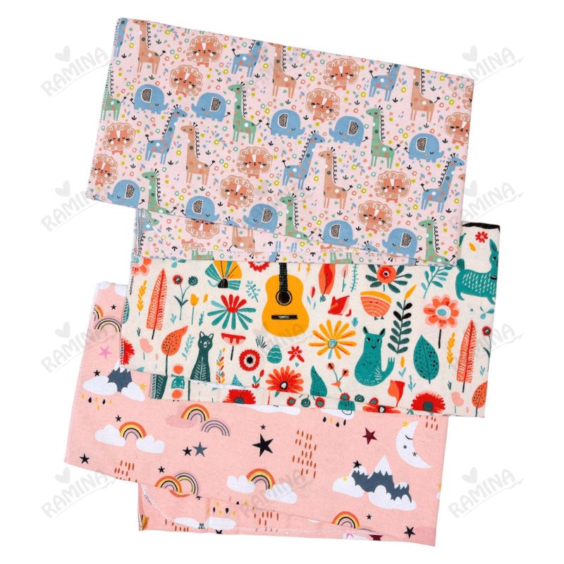 خشک کن نوزاد طرح دار جعبه 3 عددی کد 1046 بیبی فورلایف Baby4Life
