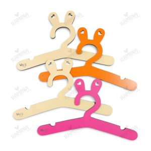 جالباسی چوبی طرح خرگوش 4 عددی کد 001 بیبی فورلایف Baby4life