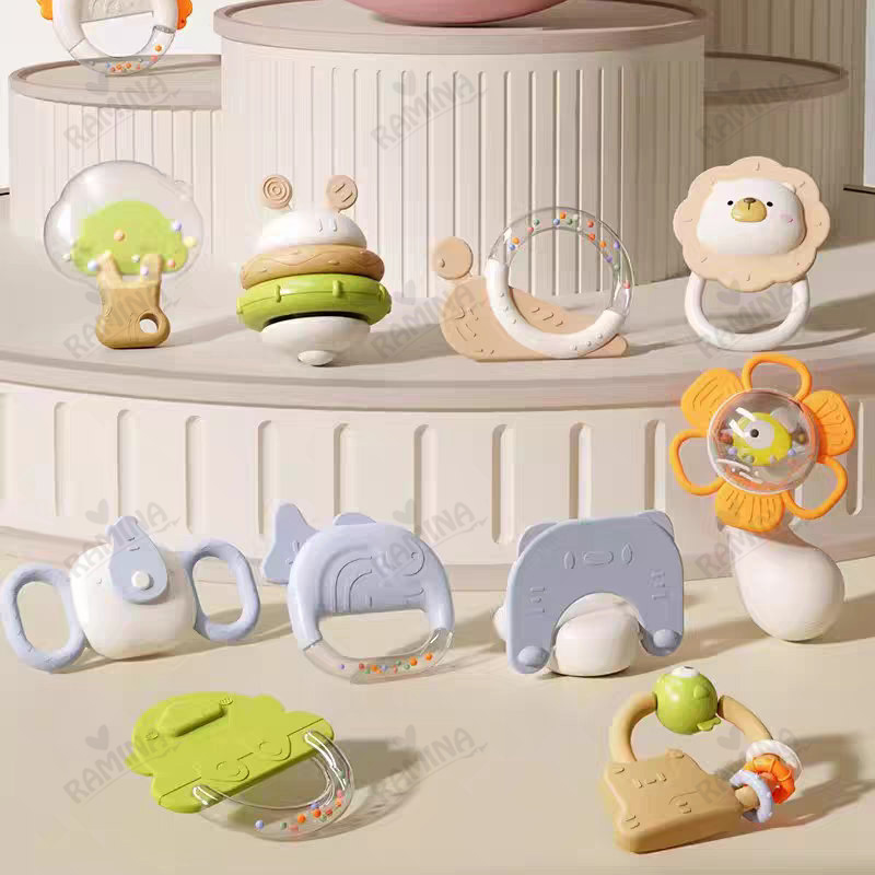 پک جغجغه و دندانگیر طرح خرس 12 عددی فان بیبی Fun Baby