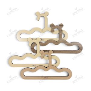جالباسی چوبی طرح خرس 4 عددی کد 004 بیبی فورلایف Baby4life