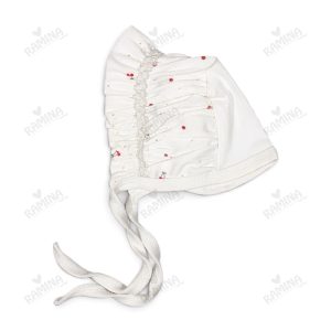 کلاه لبه چین دار نوزادی دخترانه طرح گیلاس دانالو Danaloo