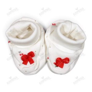 پاپوش نوزادی دخترانه طرح گیلاس دانالو Danaloo