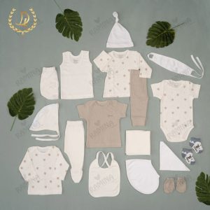 ست بیمارستانی نخی 19 تکه نوزاد دختر طرح درخت دانالو Danaloo