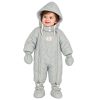 کاپشن سرهمی کلاه دار با دستکش و جوراب رنگ آبی بیبی بو Baby Boo