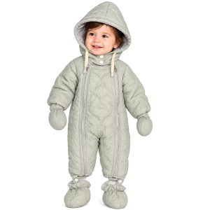 کاپشن سرهمی کلاه دار با دستکش و جوراب رنگ سبز بیبی بو Baby Boo