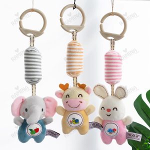آویز کریر زنگوله ای چهار طرح هپی مانکی Happy Monkey
