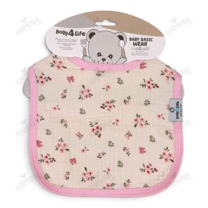 پیشبند نخی نوزاد موسلین بیبی فورلایف Baby4life