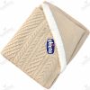 پتو بافت خزدار کلاه دار نوزاد چیکو - %da%a9%d8%b1%d9%85