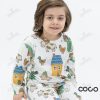 ست بلوز شلوار راحتی بچه گانه 1 تا 7 سال طرح مزرعه کوکو Coco