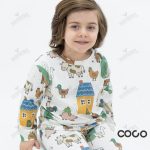 ست بلوز شلوار راحتی بچه گانه 1 تا 7 سال طرح مزرعه کوکو Coco - 1-%d8%aa%d8%a7-2-%d8%b3%d8%a7%d9%84