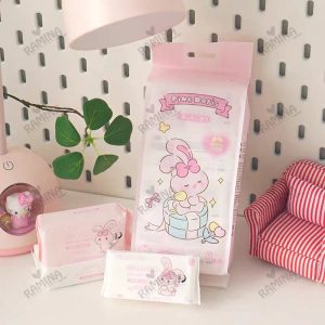 دستمال مرطوب جیبی کودک 64 عددی طرح خرگوش Pink Doris
