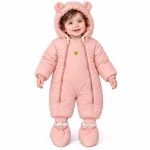 کاپشن سرهمی کلاه دار دخترانه با جوراب رنگ گلبهی پاستلی بیبی بو Baby Boo - 9-%d8%aa%d8%a7-12-%d9%85%d8%a7%d9%87