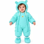 کاپشن سرهمی کلاه دار با جوراب رنگ فیروزه ای پاستلی بیبی بو Baby Boo - 9-%d8%aa%d8%a7-12-%d9%85%d8%a7%d9%87