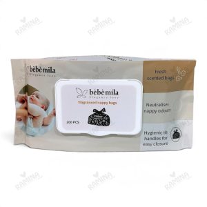 کیسه پوشک بچه 200 عددی ب ب میلا Bebe Mila