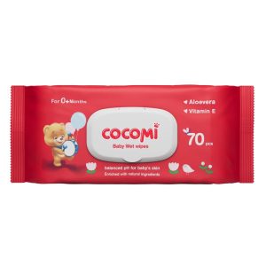 دستمال مرطوب 70 عددی آلوئه ورا و ویتامین E کوکومی Cocomi