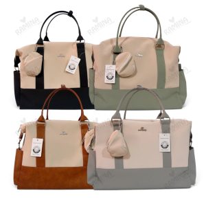 ساک لوازم رو دوشی مادر مدل ویوا طرح چرم QZmommybag